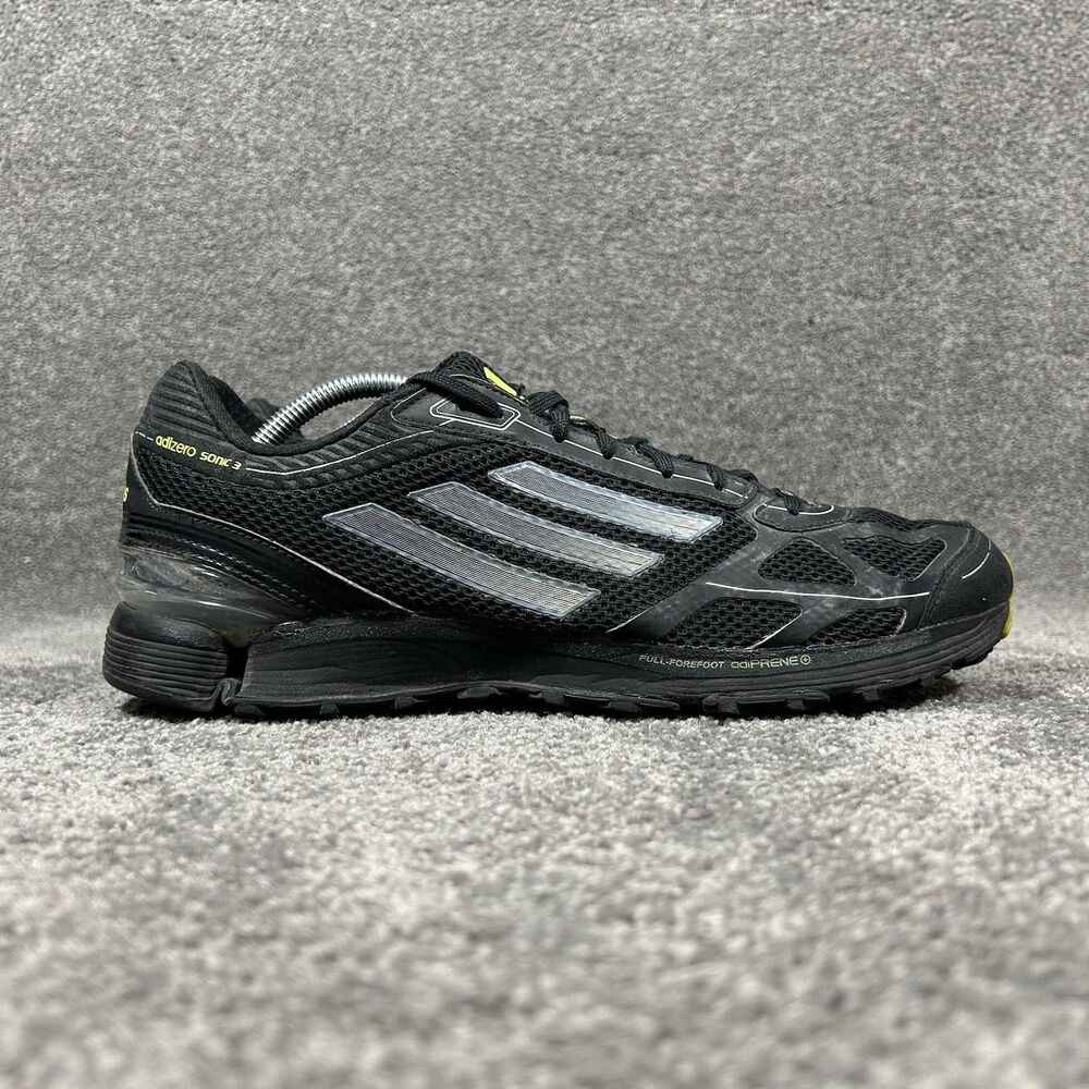 Adidas Adizero Sonic 3 G47183 Men’s Size 12 Black Athletic Shoes Used